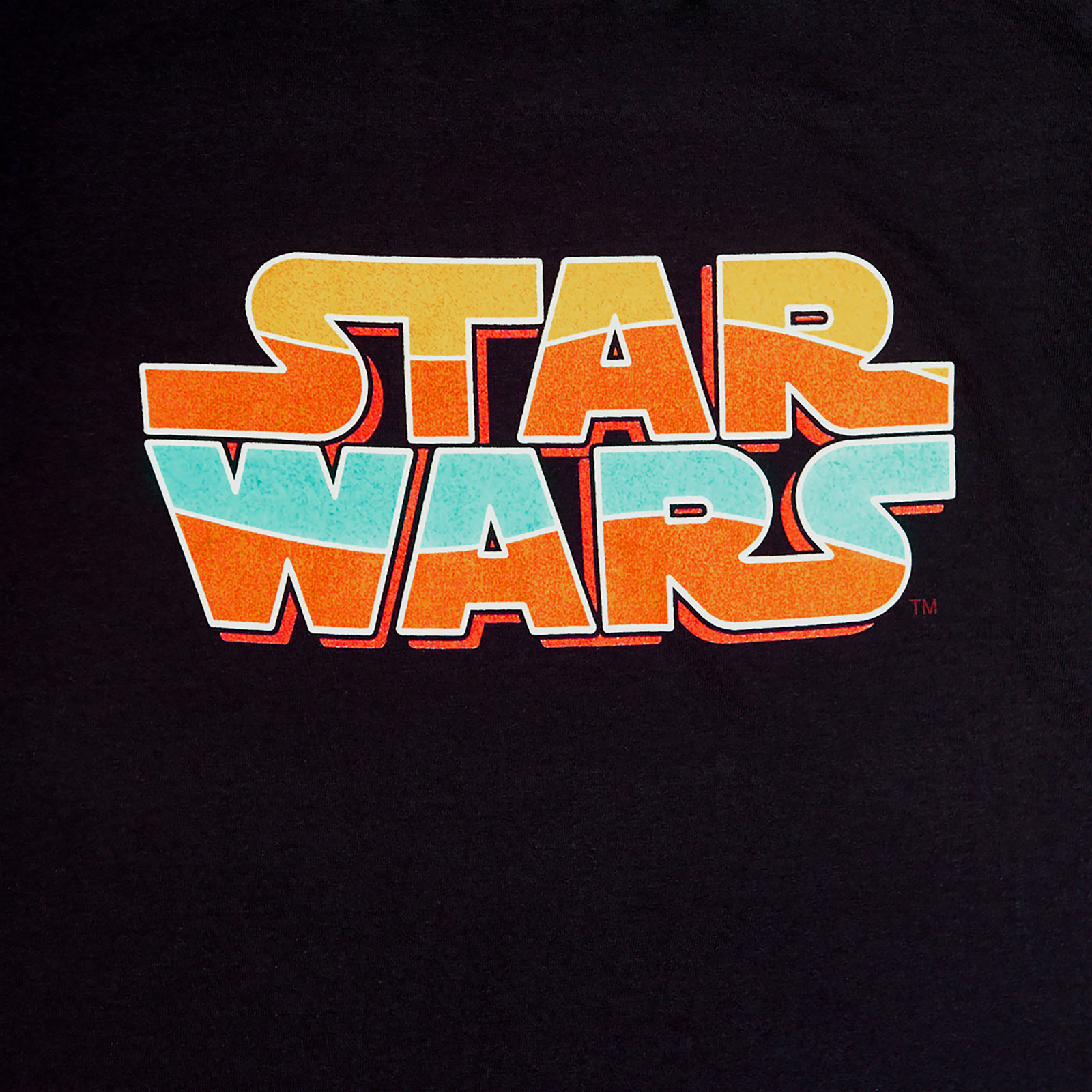 Star Wars - T-shirt logo vintage pour femmes noir