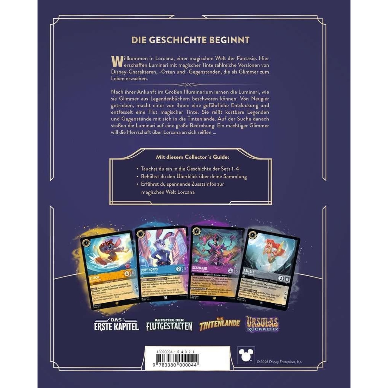 Disney Lorcana TCG Buch Der offizielle Collector's Guide: Sets 1-4 *Deutsche Version*