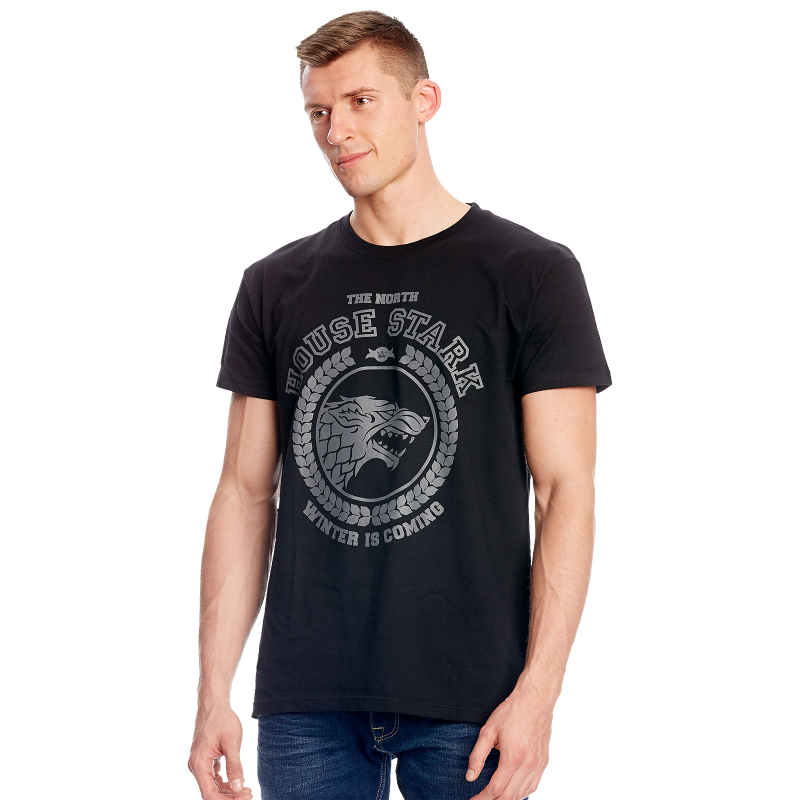 Game of Thrones - Stark Wappen T-Shirt schwarz