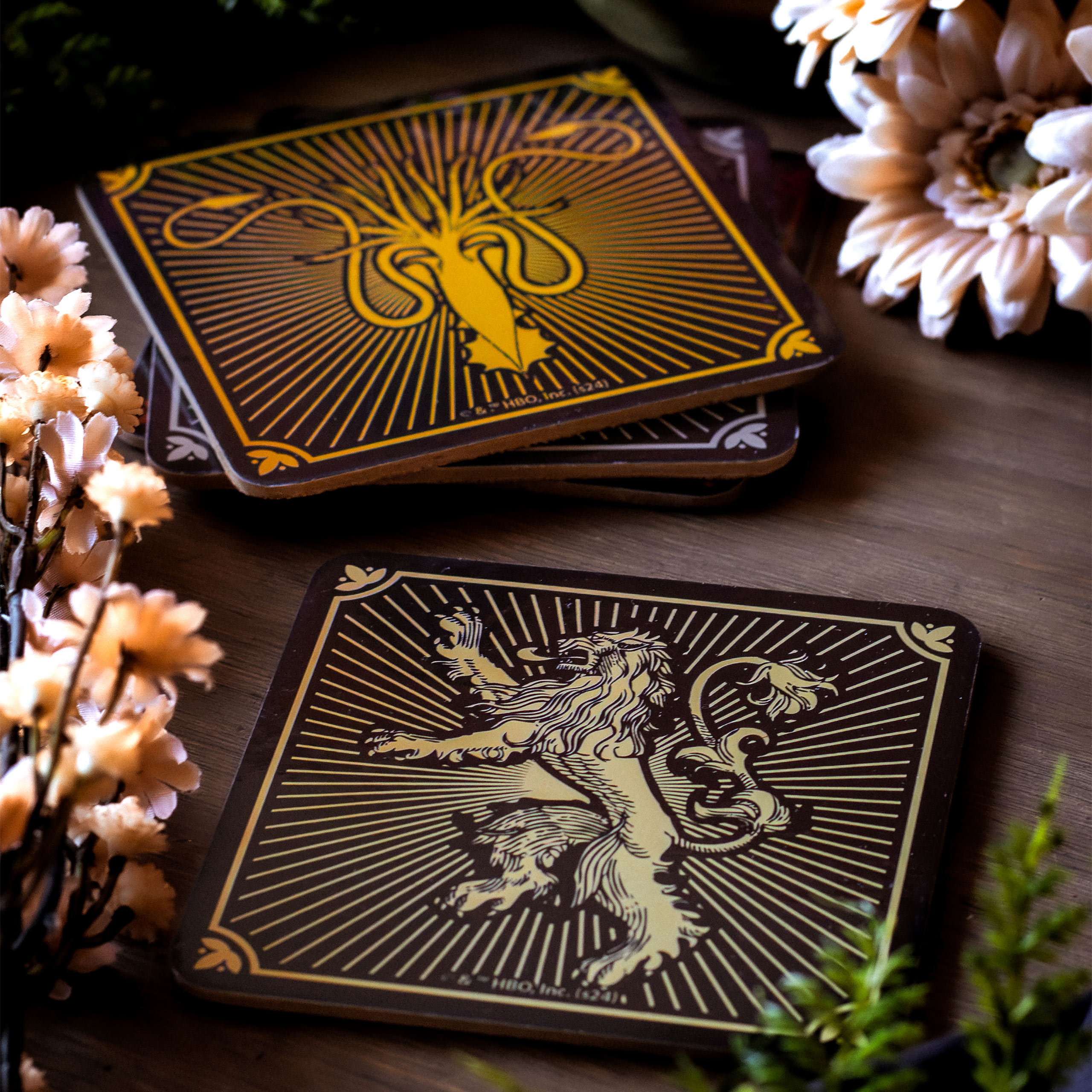Game of Thrones - Wapenschilden Onderzetters Set van 4