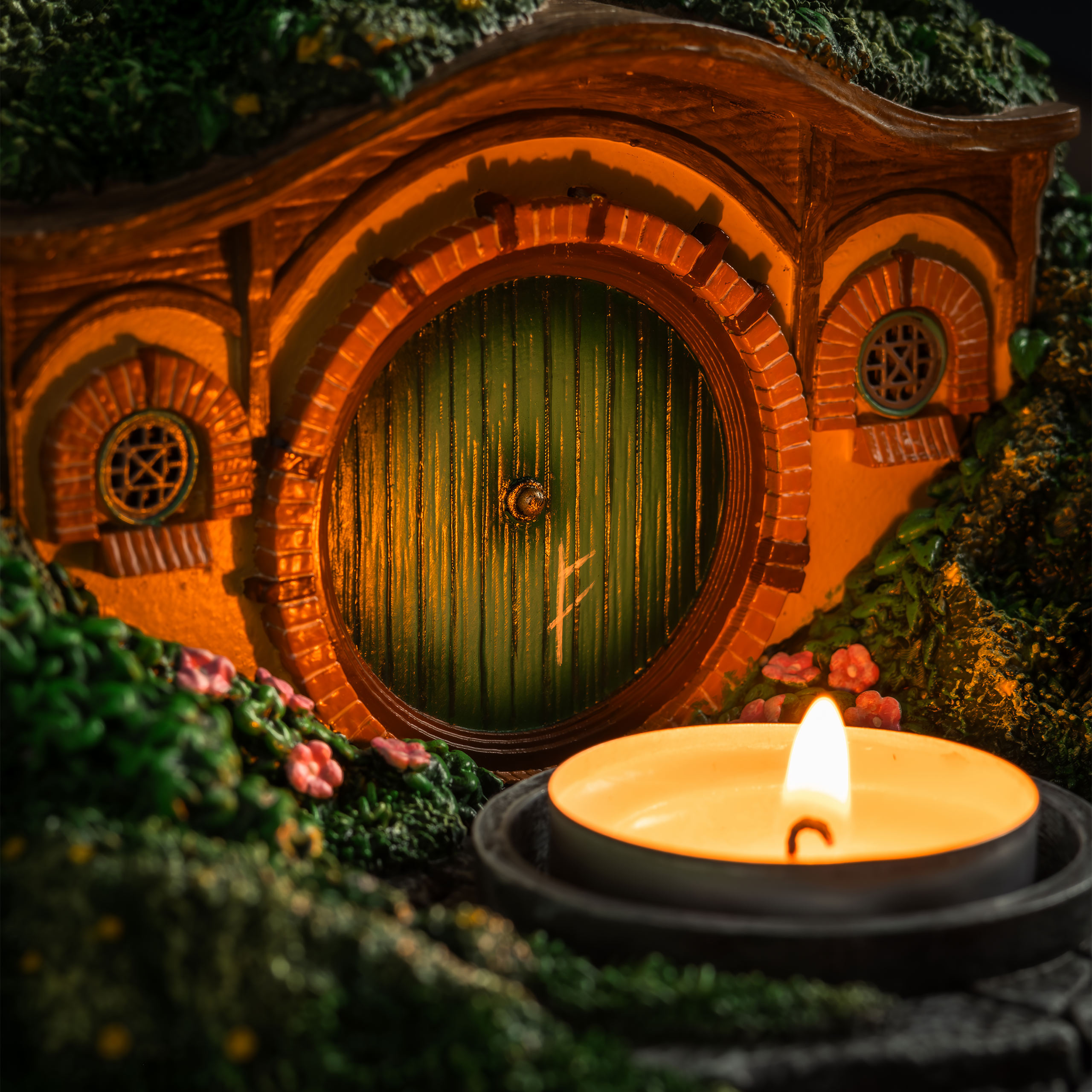 Le Seigneur des Anneaux - Porte-bougie Diorama Trou de Hobbit Comté