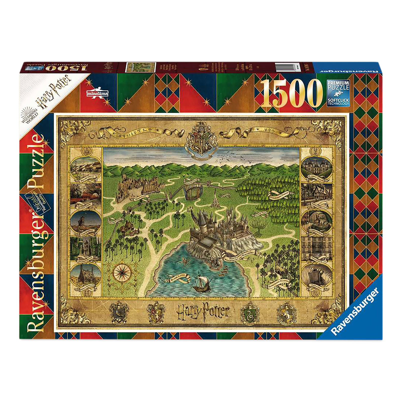 Harry Potter - Hogwarts Kaart Puzzel 1500 Stukjes