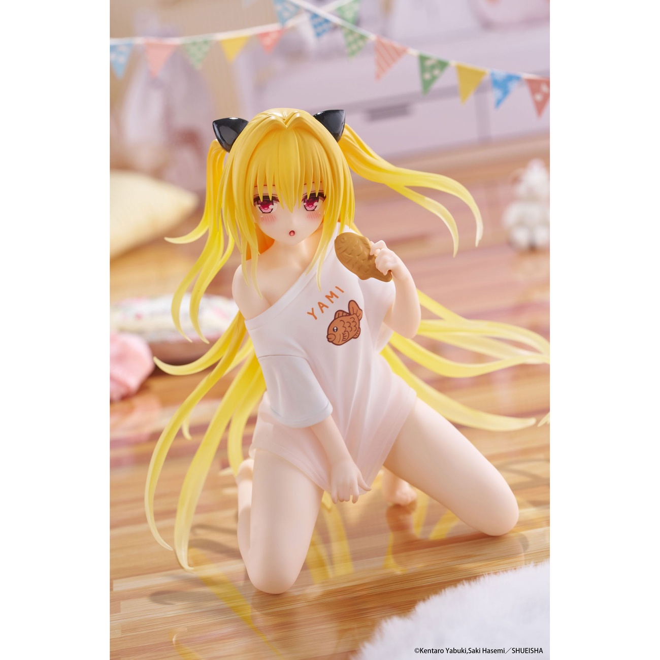 To Love-Ru Darkness PVC Statue Desktop Cute Figure Golden Darkness Roomwear Ver. 13 cm
