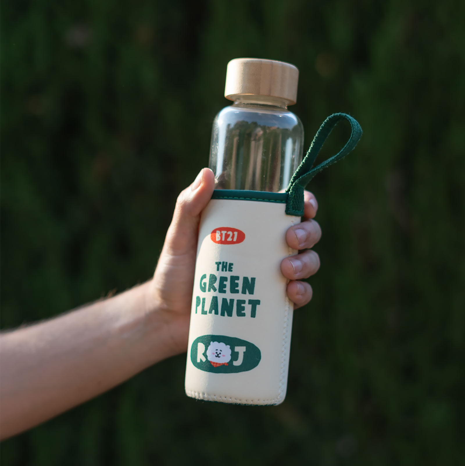 Line Friends - BT21 Green Planet RJ Water Bottle