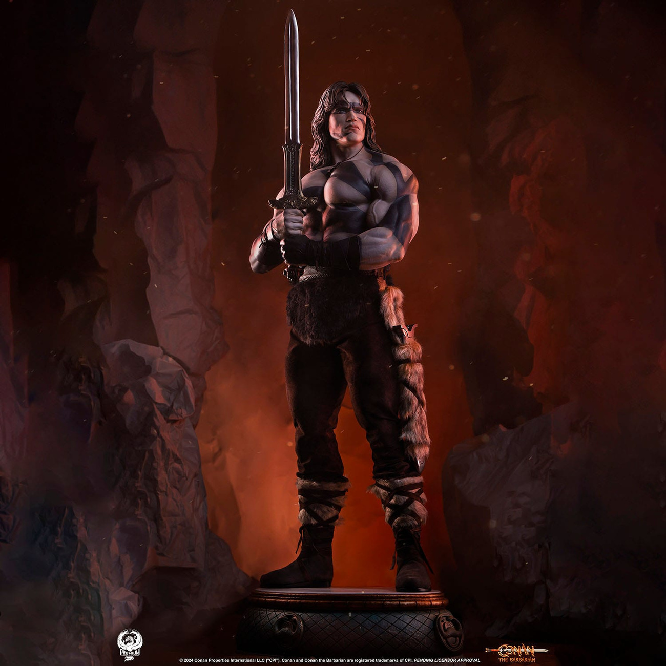 Conan il Barbaro Statua Elite Series 1/2 Conan Warpaint