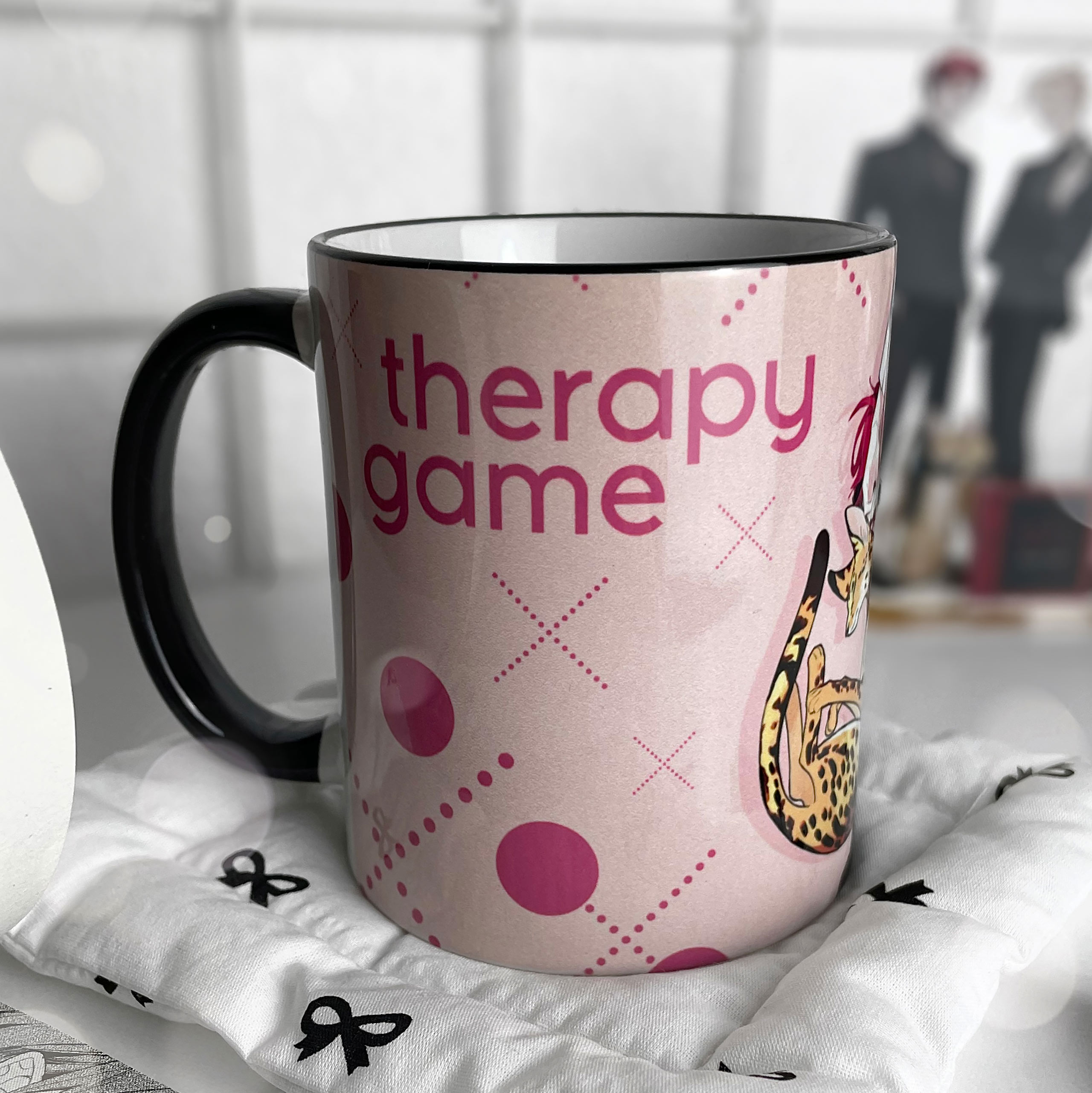 Shizuma und Minato Cats Tasse für Therapy Game Fans