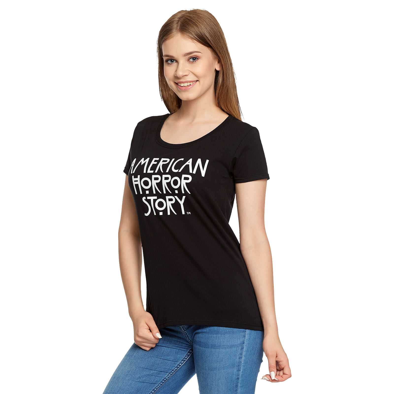 American Horror Story - Logo T-Shirt Dames Zwart