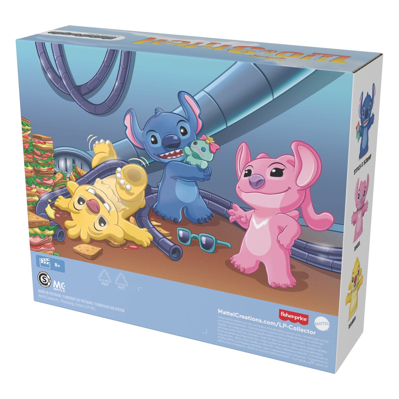 Lilo & Stitch Little People Collector minifiguren 3-pack Stitch & The Cousins 7 cm