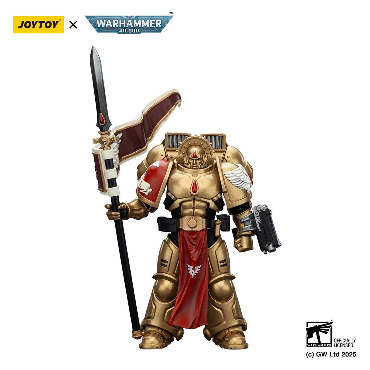 Warhammer 40,000 : Combat Patrol Blood Angels Figurine articulée Sanguinary Guard 3 avec Angelus Boltgun et Encarmine Spear 20 cm
