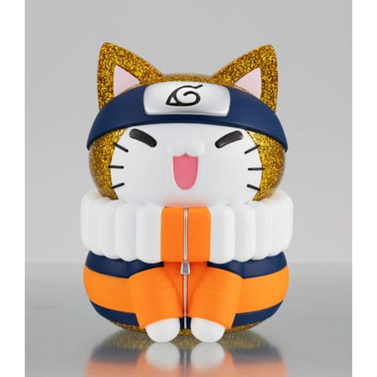 Naruto Shippuden Mega Cat Project Nyanto! Figura coleccionable Giant Nyaruto Series Naruto Uzumaki Gold Ver. 10 cm