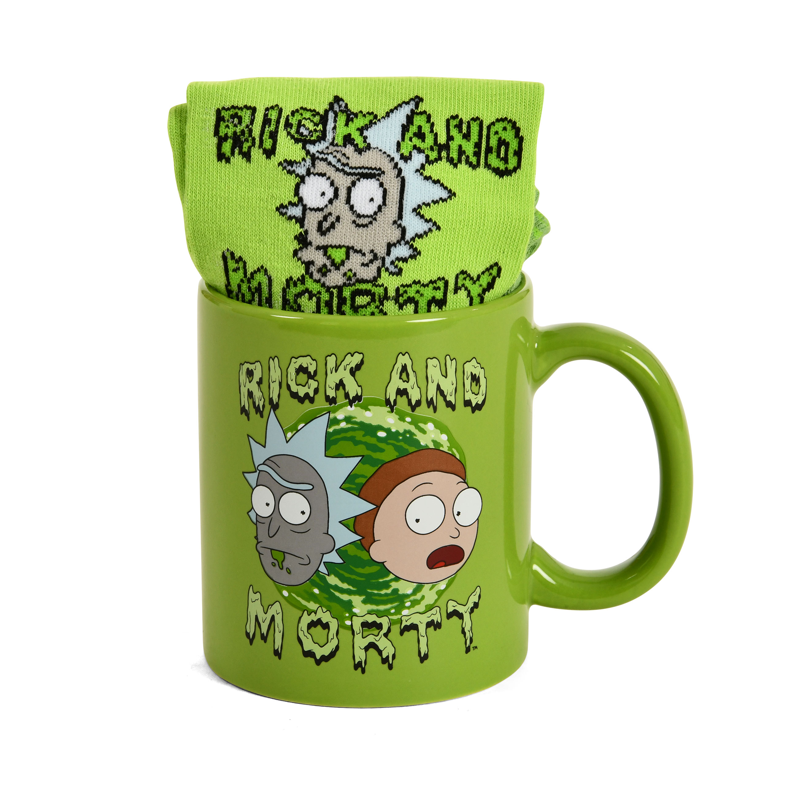 Rick and Morty - Portal Socks and Mug