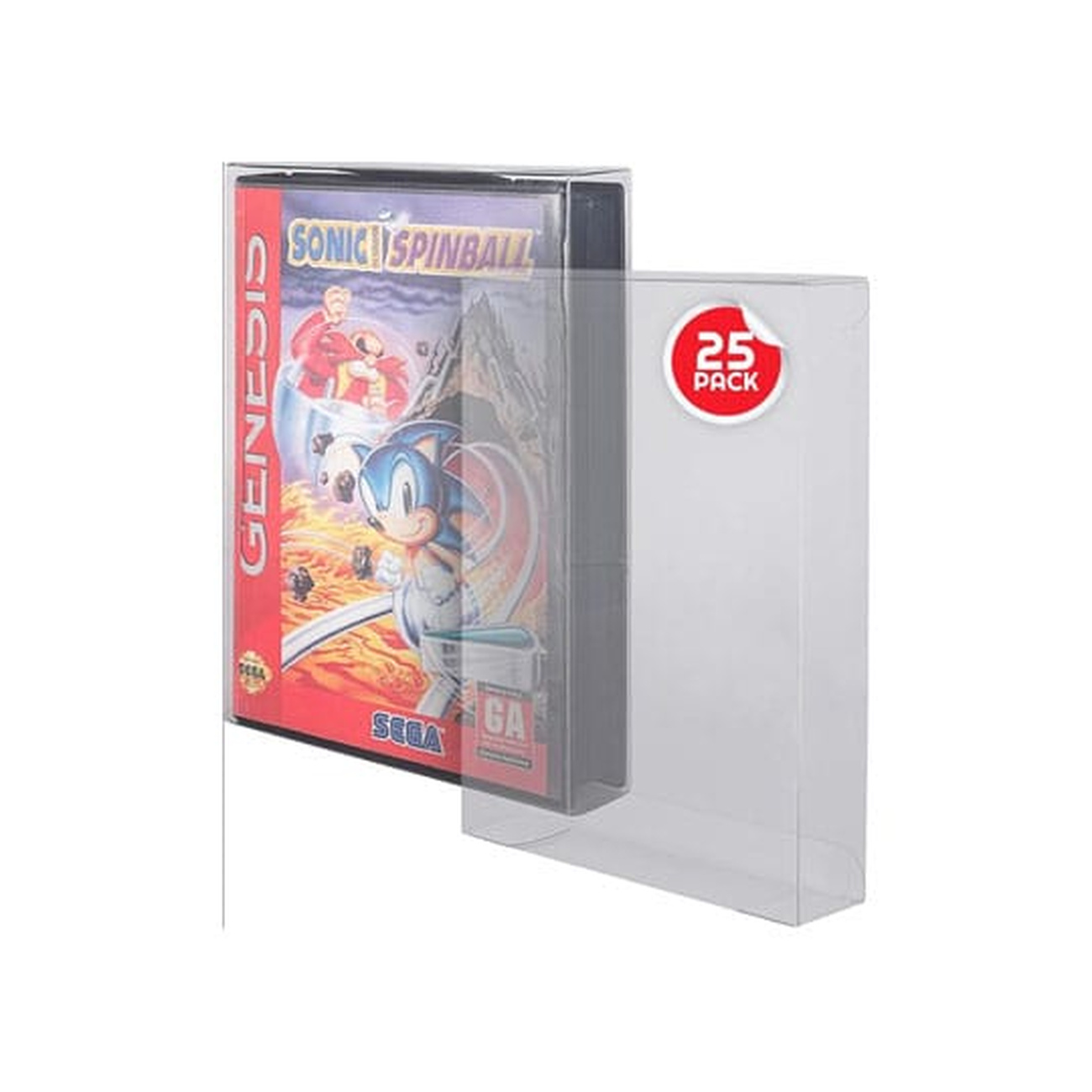 Fundas PET pack de 25 para juegos de Sega Genesis