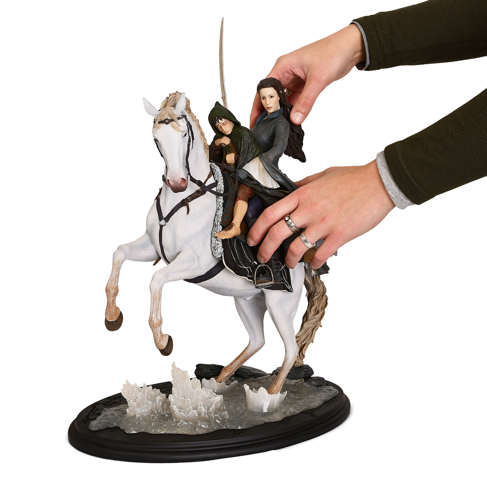 Herr der Ringe - Arwen & Frodo auf Asfaloth Figur 48 cm deluxe