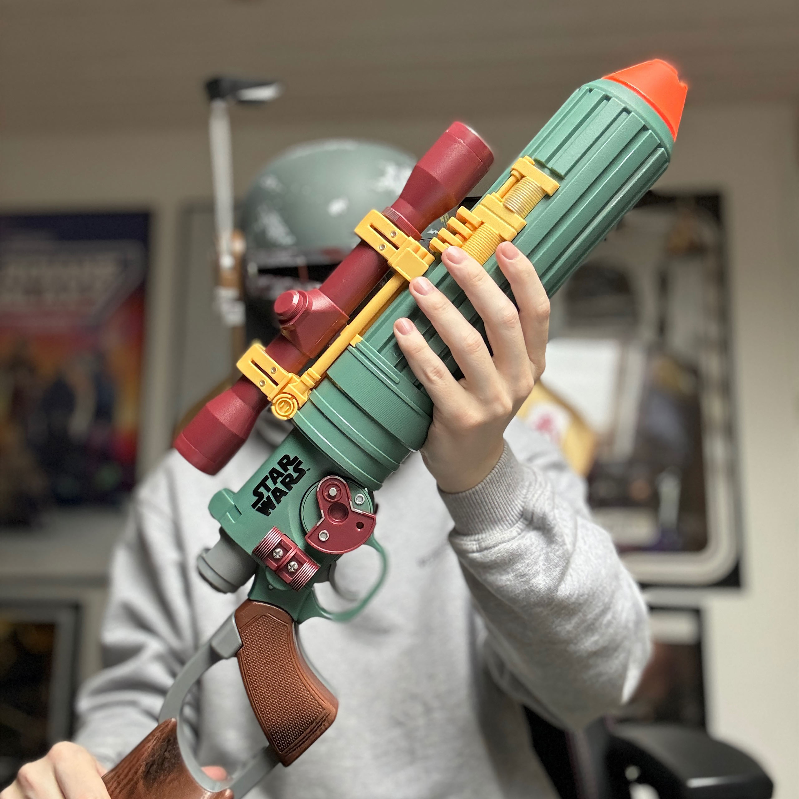 Star Wars - Boba Fett EE-3 Nerf Blaster avec Lumière et Son 1:1