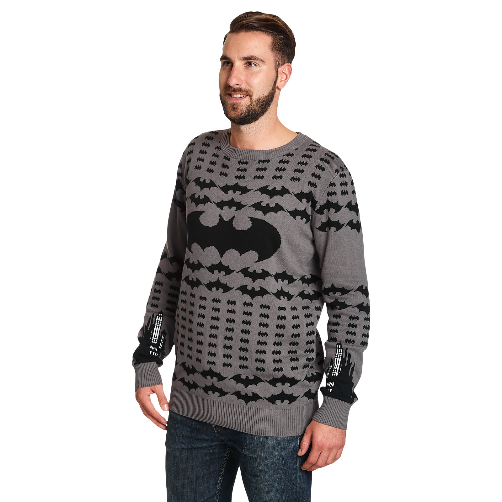 Batman - Pull en tricot avec logo