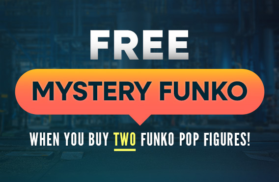 Free Mystery Funko when you buy two Funko Pop figures.