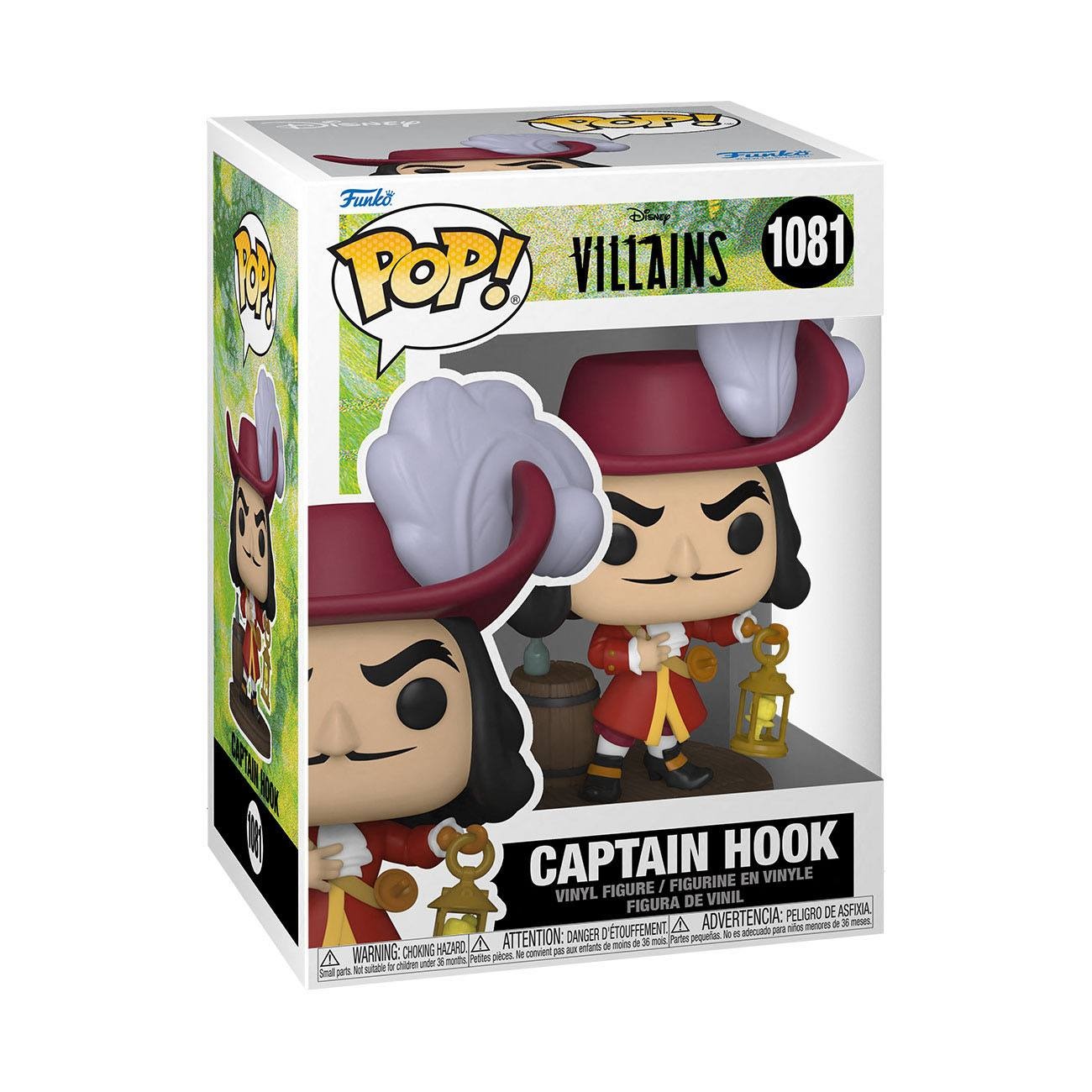 Disney: Villains POP! Disney Vinyl Figur Captain Hook 9 cm