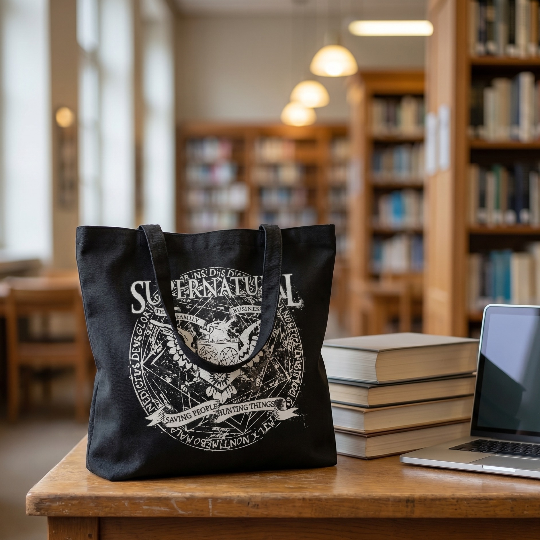 Supernatural - Winchester Family Business Tote Bag