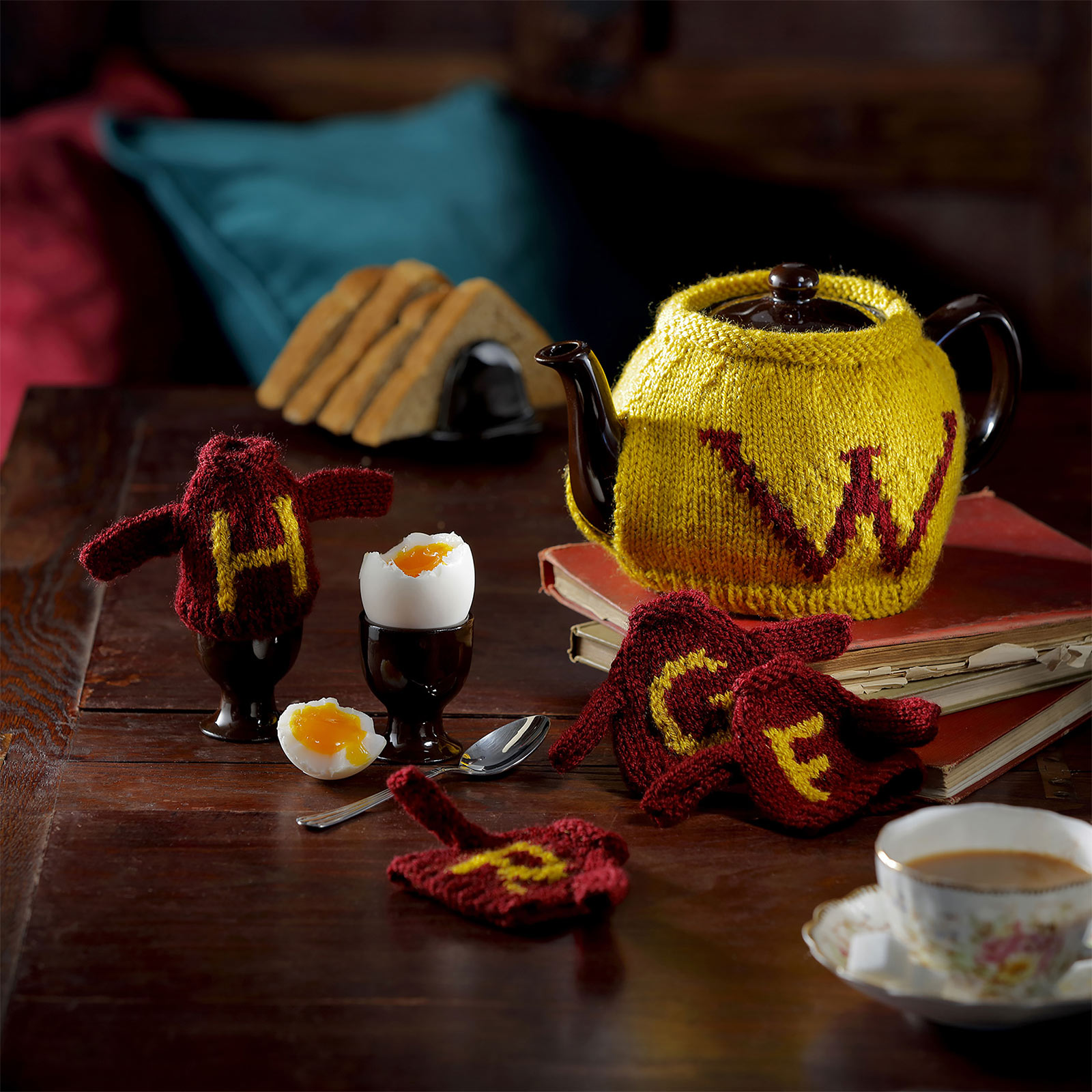 Harry Potter - Ensemble tricoté pour réchauffeur de thé & œuf Weasley