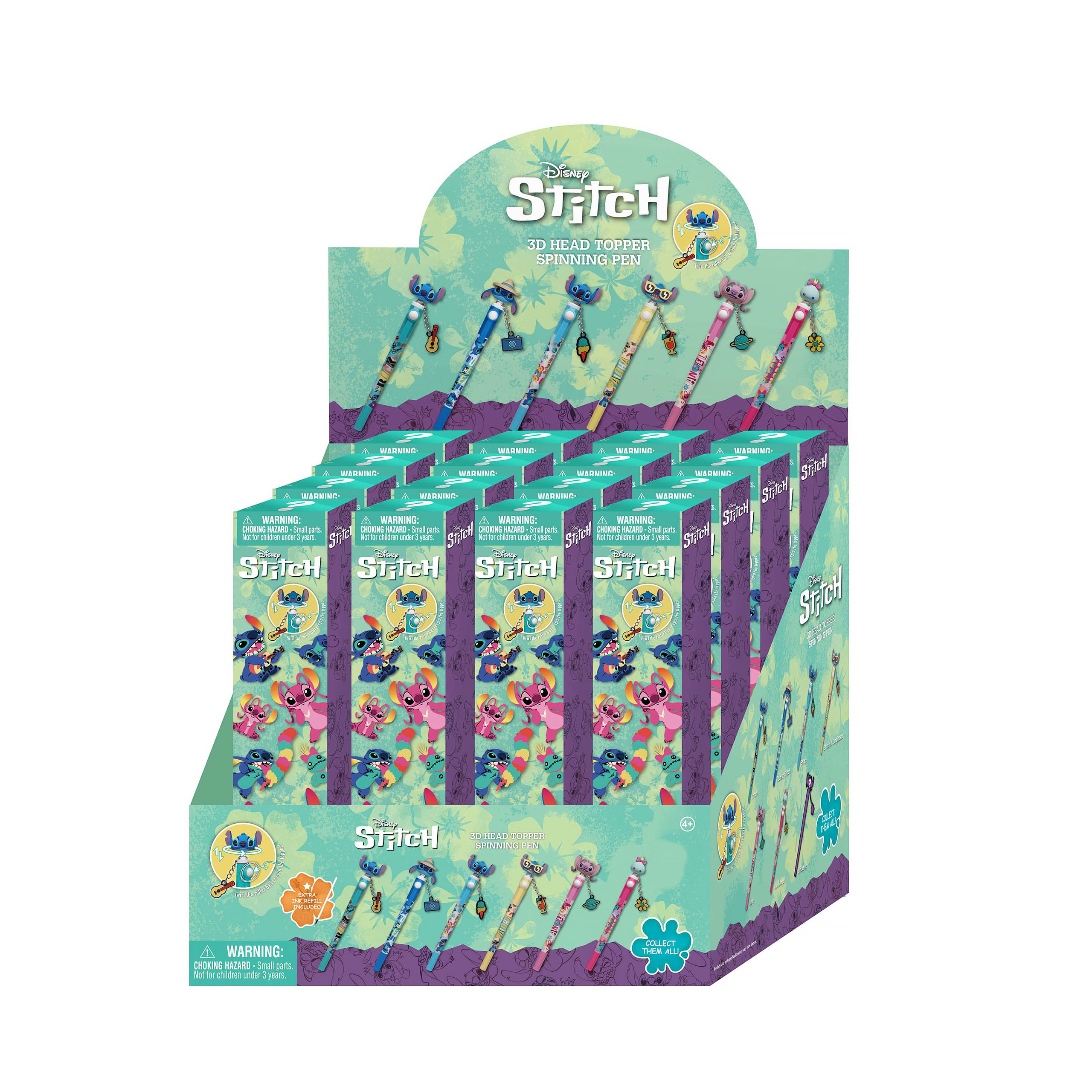 Lilo & Stitch - Mystisk 3D-penna med hänge, 12-pack