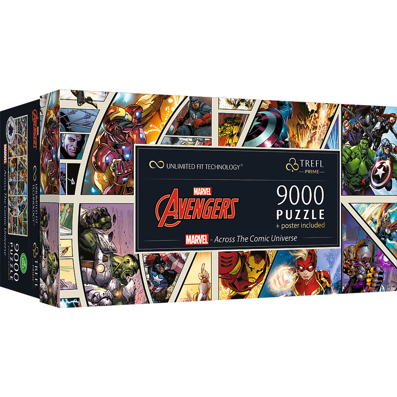 Avengers - Across The Comic Universe Puzzle Collection with Poster