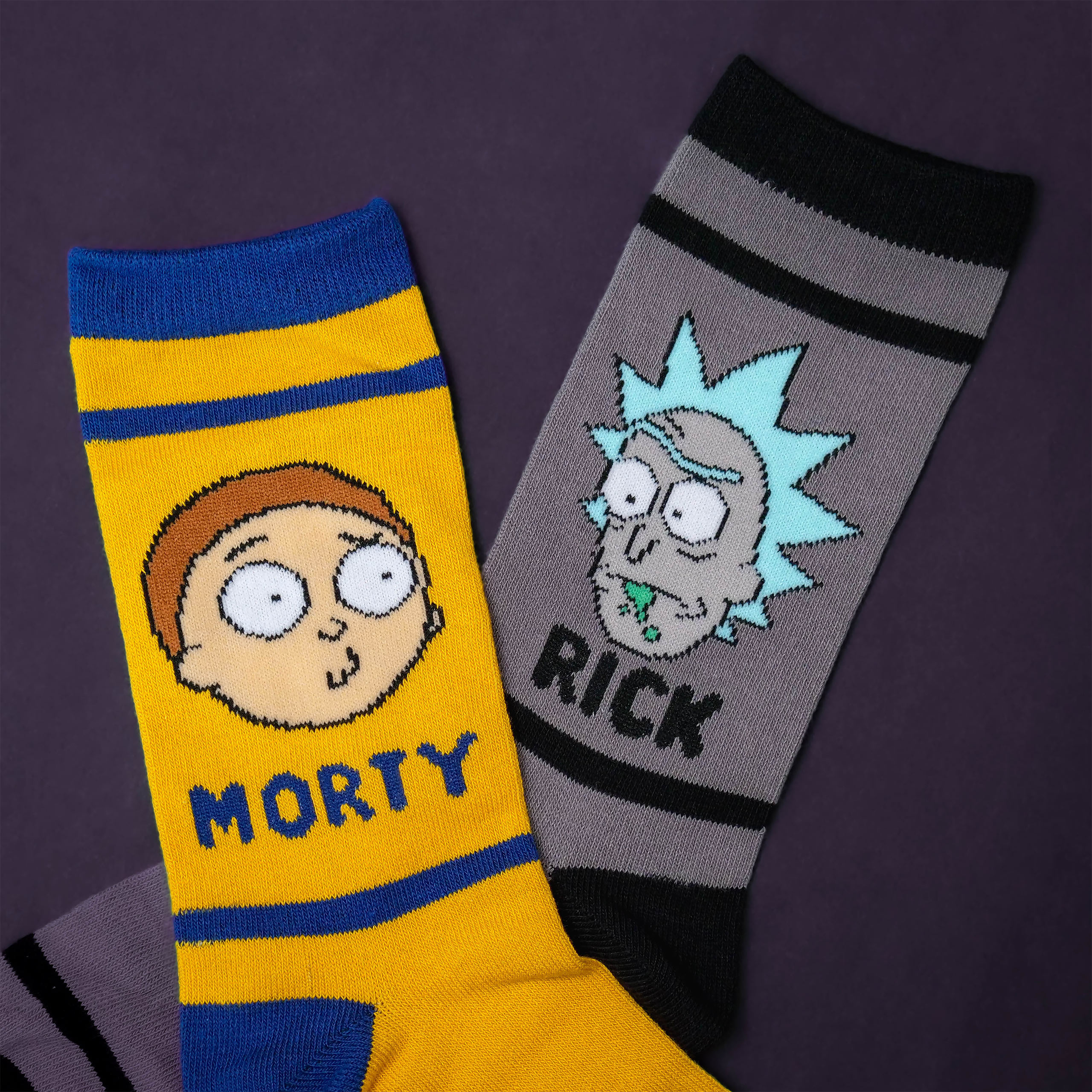 Chaussettes Characters Ensemble de 3 en Boîte Cadeau - Rick et Morty