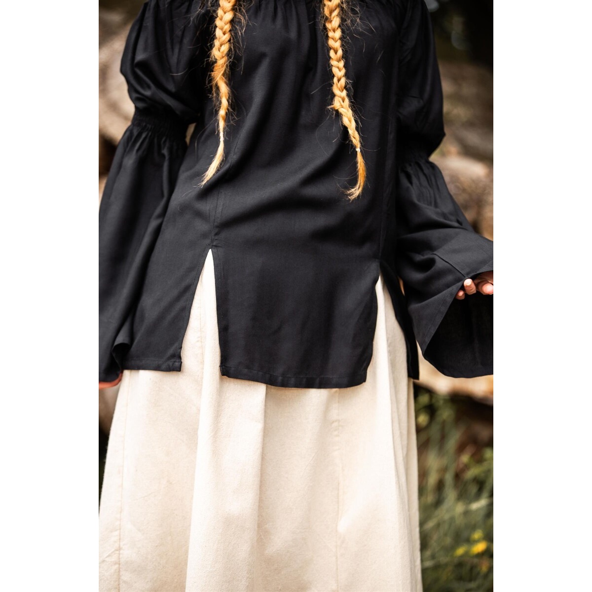 Blusa medieval Emma negra