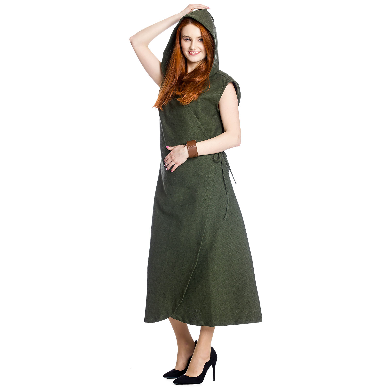 Medieval Wrap Dress Gerlin Green