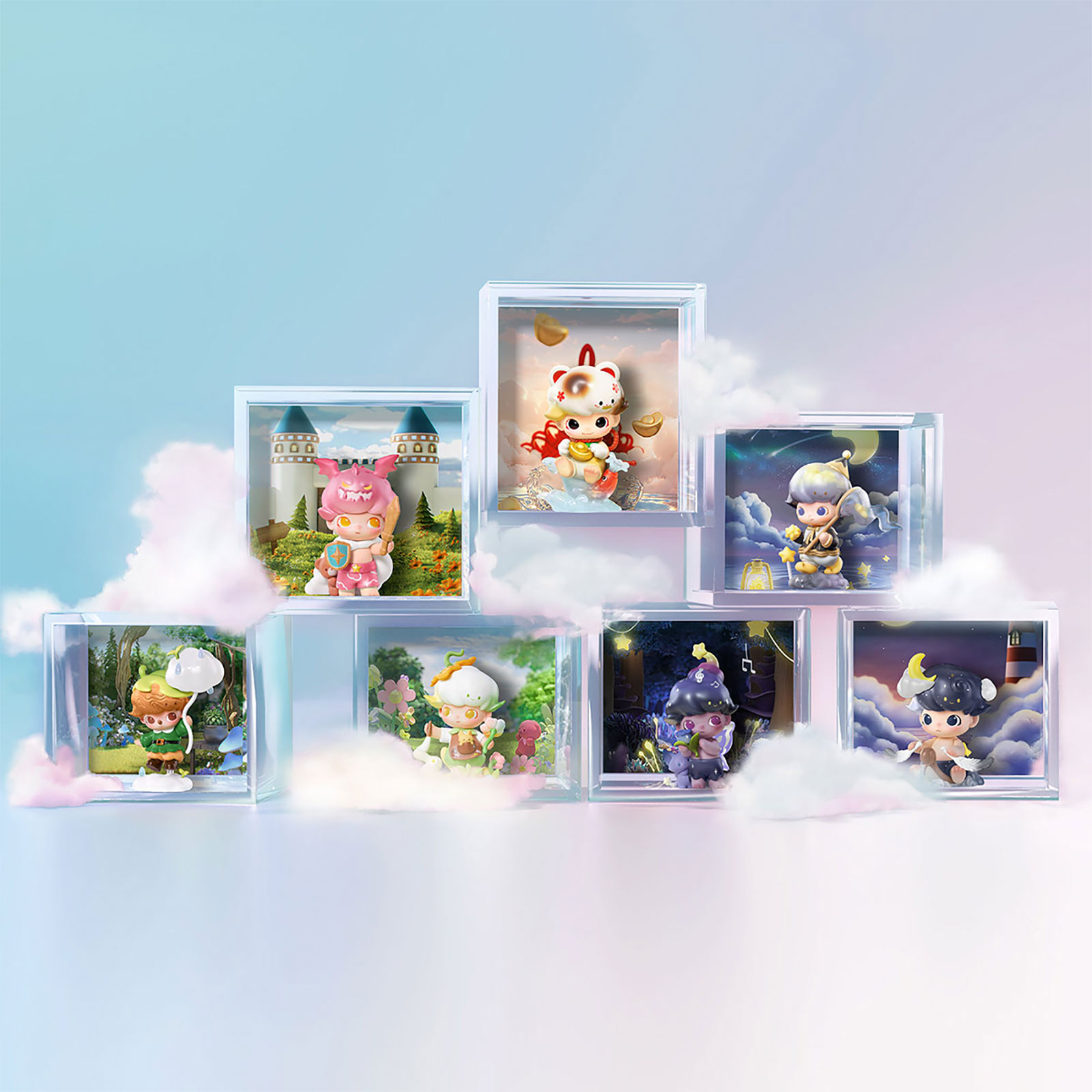 Dimoo - Weaving Wonders POP MART Mystery Figures 12-Piece Display