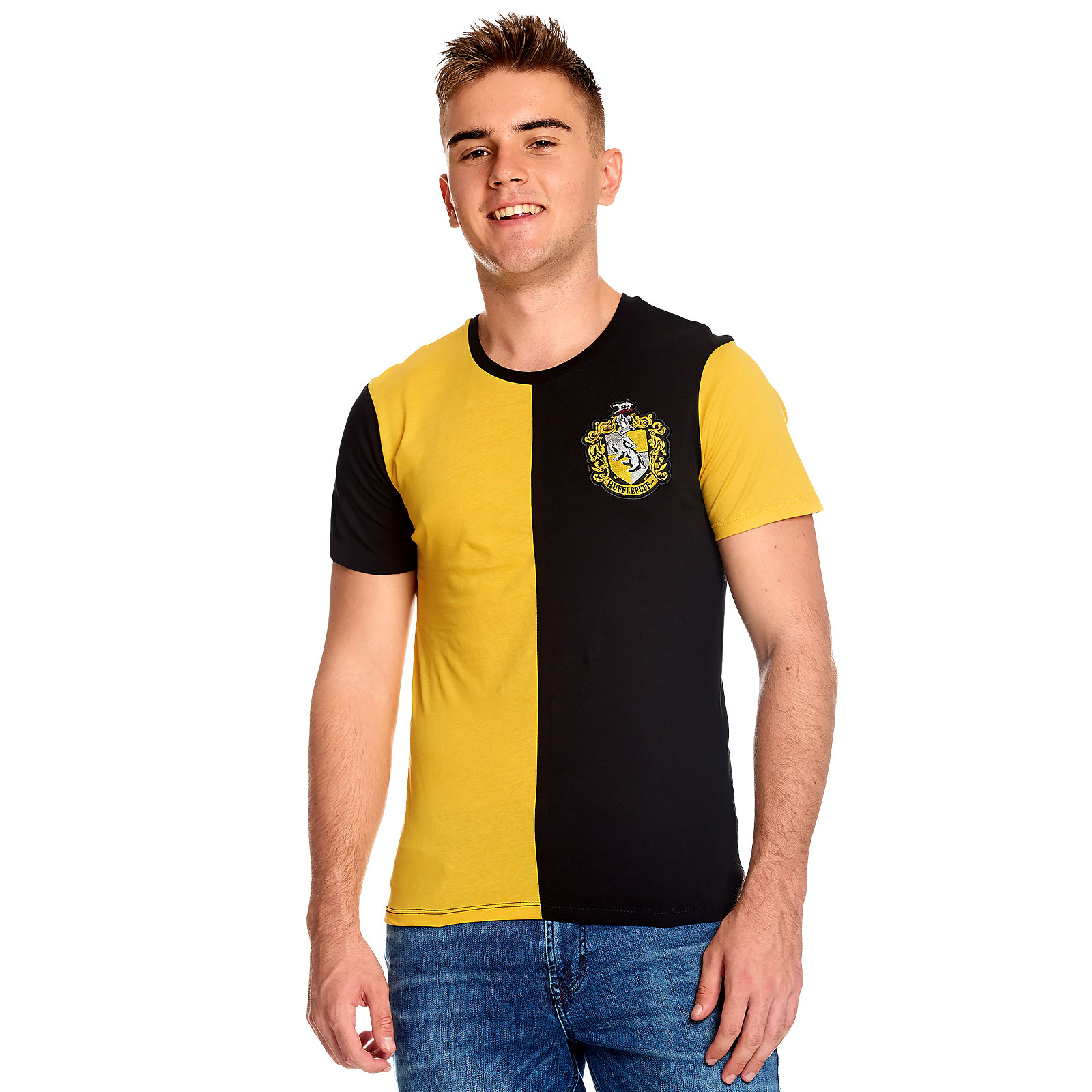 Harry Potter - T-shirt de tournoi Hufflepuff jaune-noir