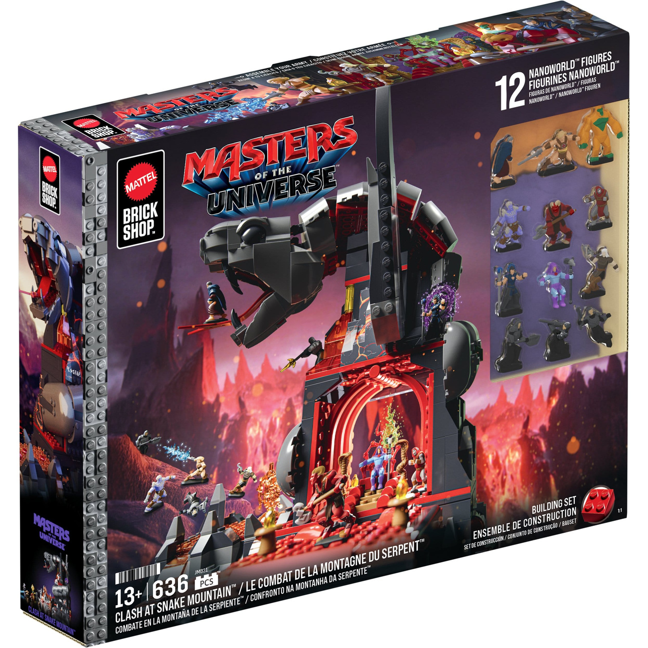 Masters of the Universe Mattel Brick Shop Set de construcción Snake Mountain