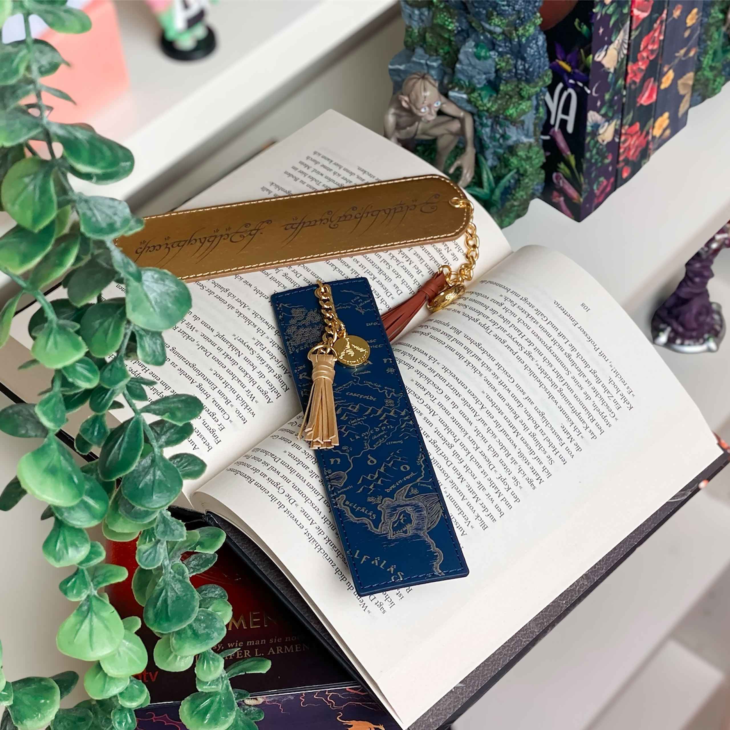 Der Herr der Ringe - Mittelerde Karte und Ringschrift Lesezeichen-Set