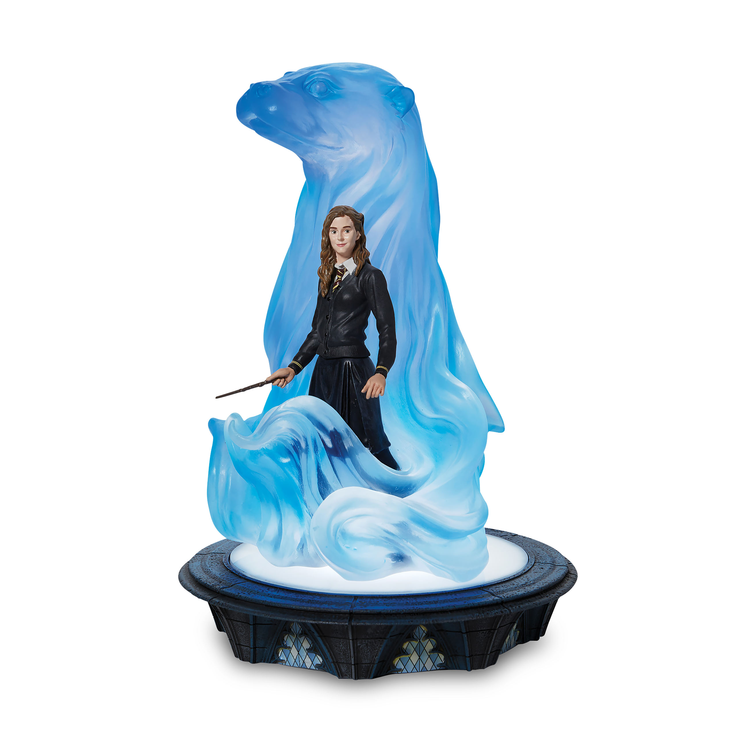 Hermione avec figurine diorama Patronus avec lumière - Harry Potter