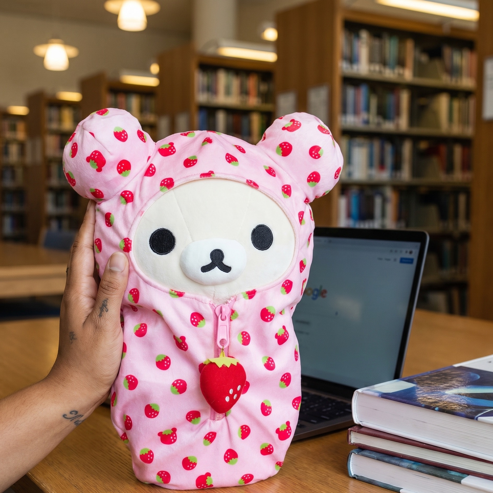 Rilakkuma - Korilakkuma Sleeping Bag pluche knuffel