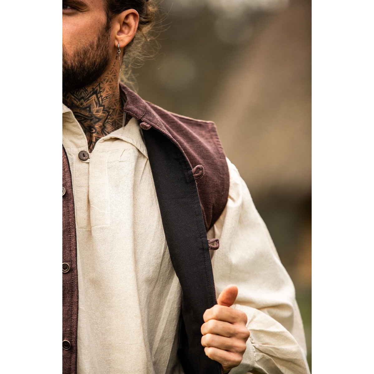 Middeleeuws vest Irvin bruin