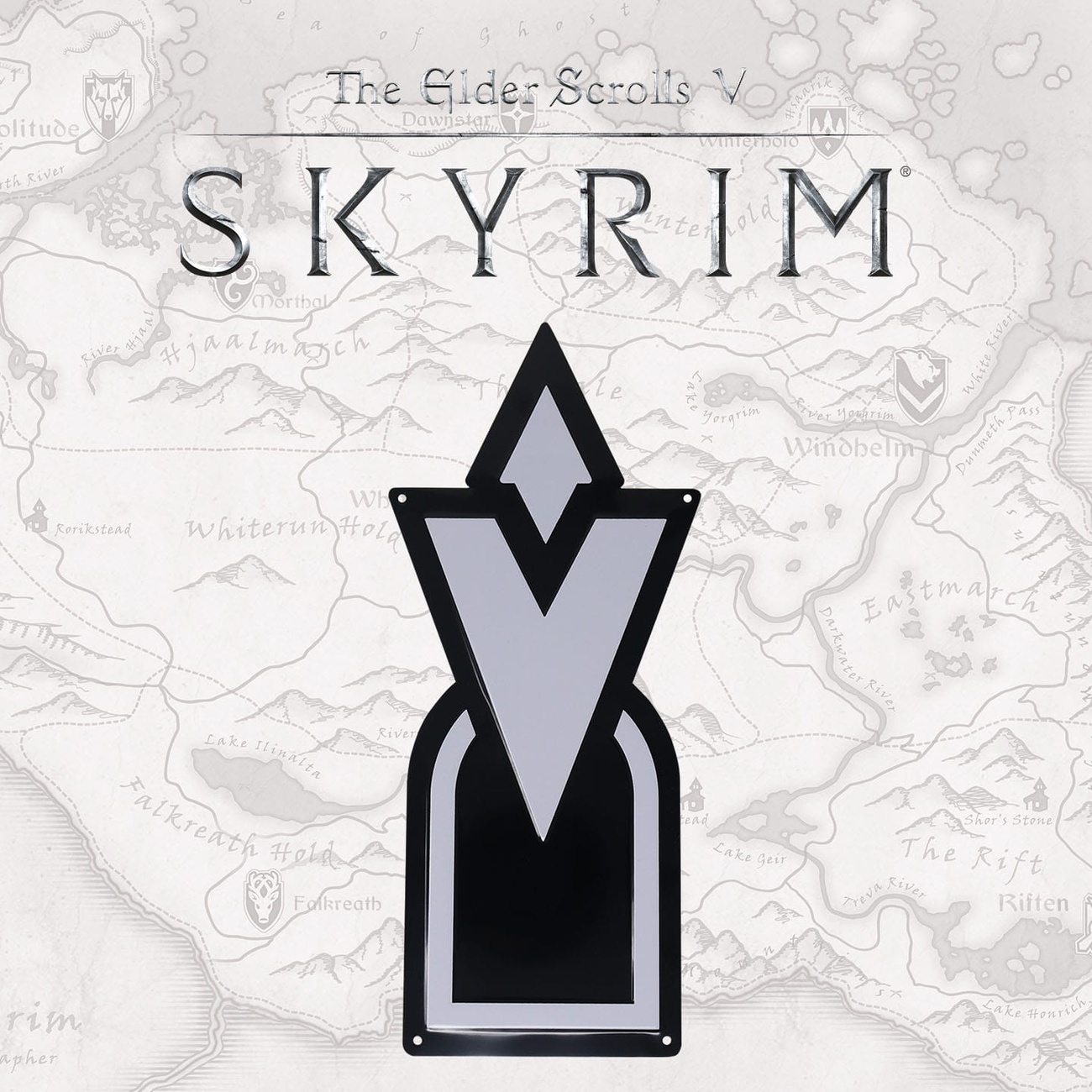The Elder Scrolls Skyrim targa in metallo Skyrim Quest Marker