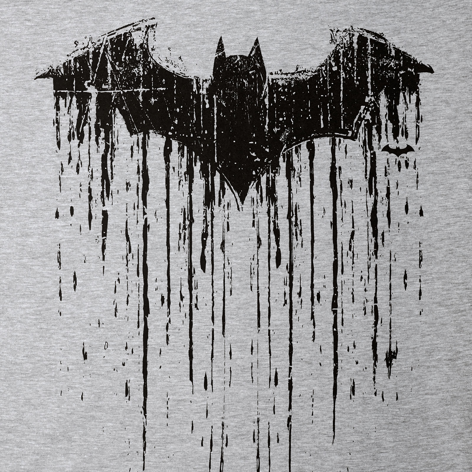 Batman - Dripping Logo T-Shirt grau