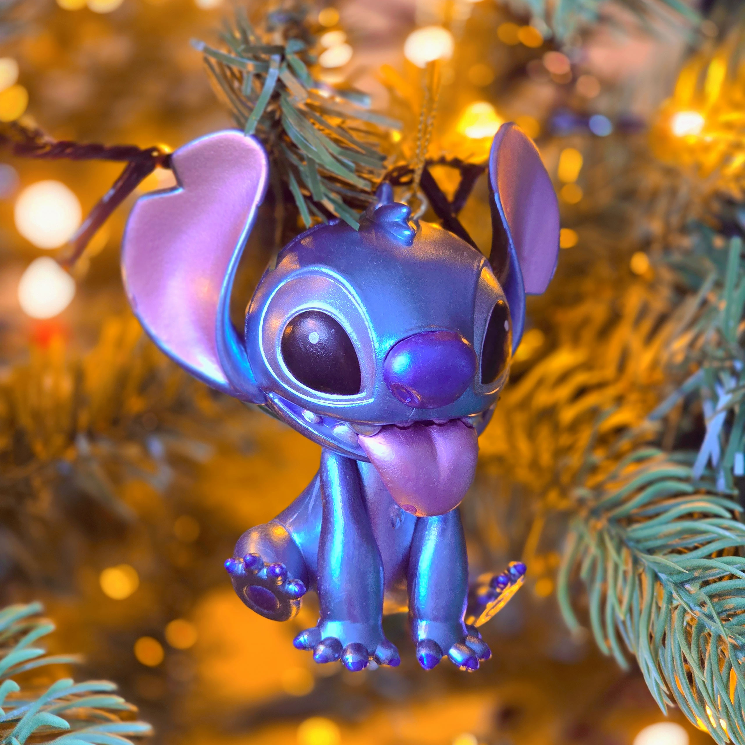 Stitch metaliczna ozdoba choinkowa - Lilo & Stitch