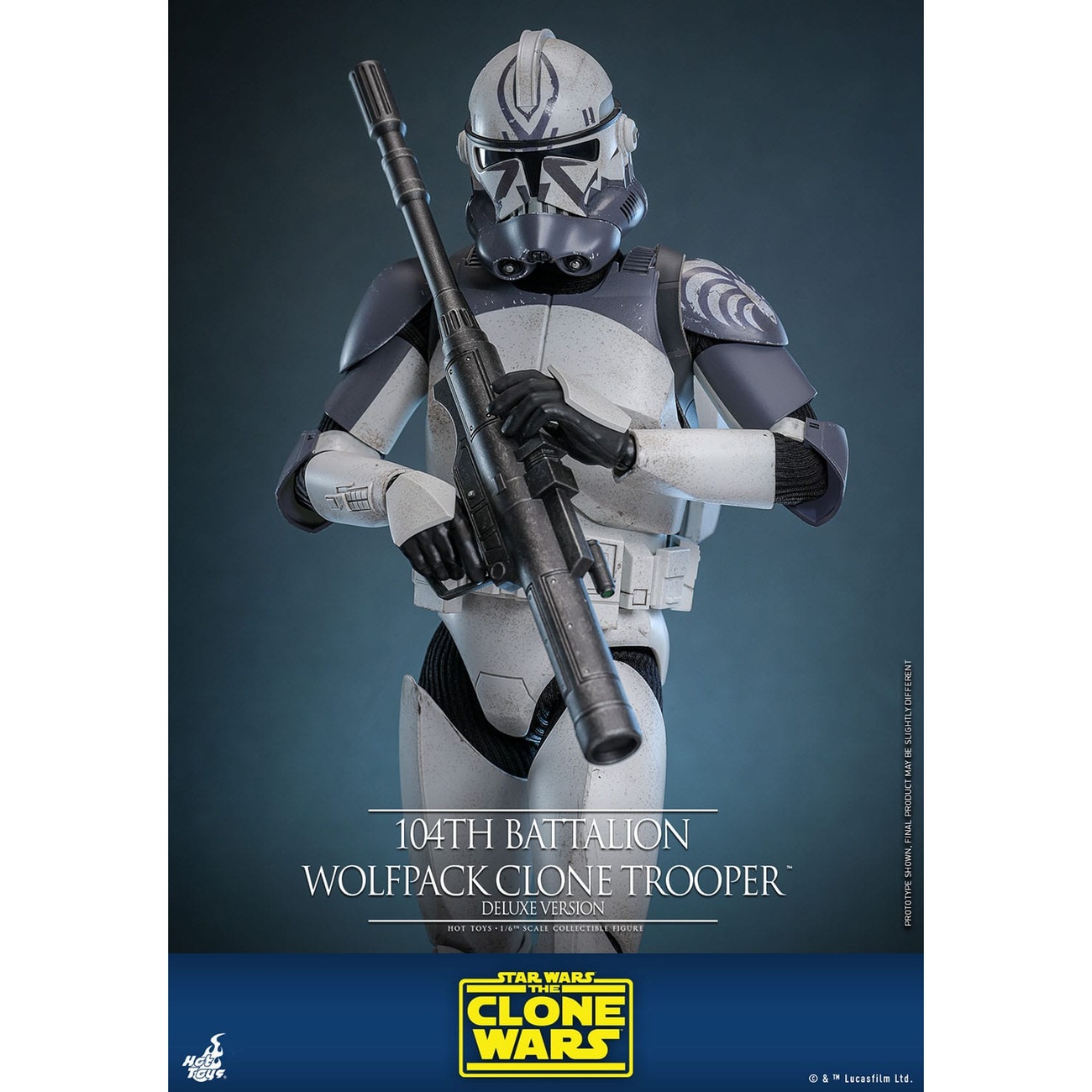 Star Wars: The Clone Wars - 104th Battalion Wolfpack Clone Trooper 1:6 Scale Action Figure