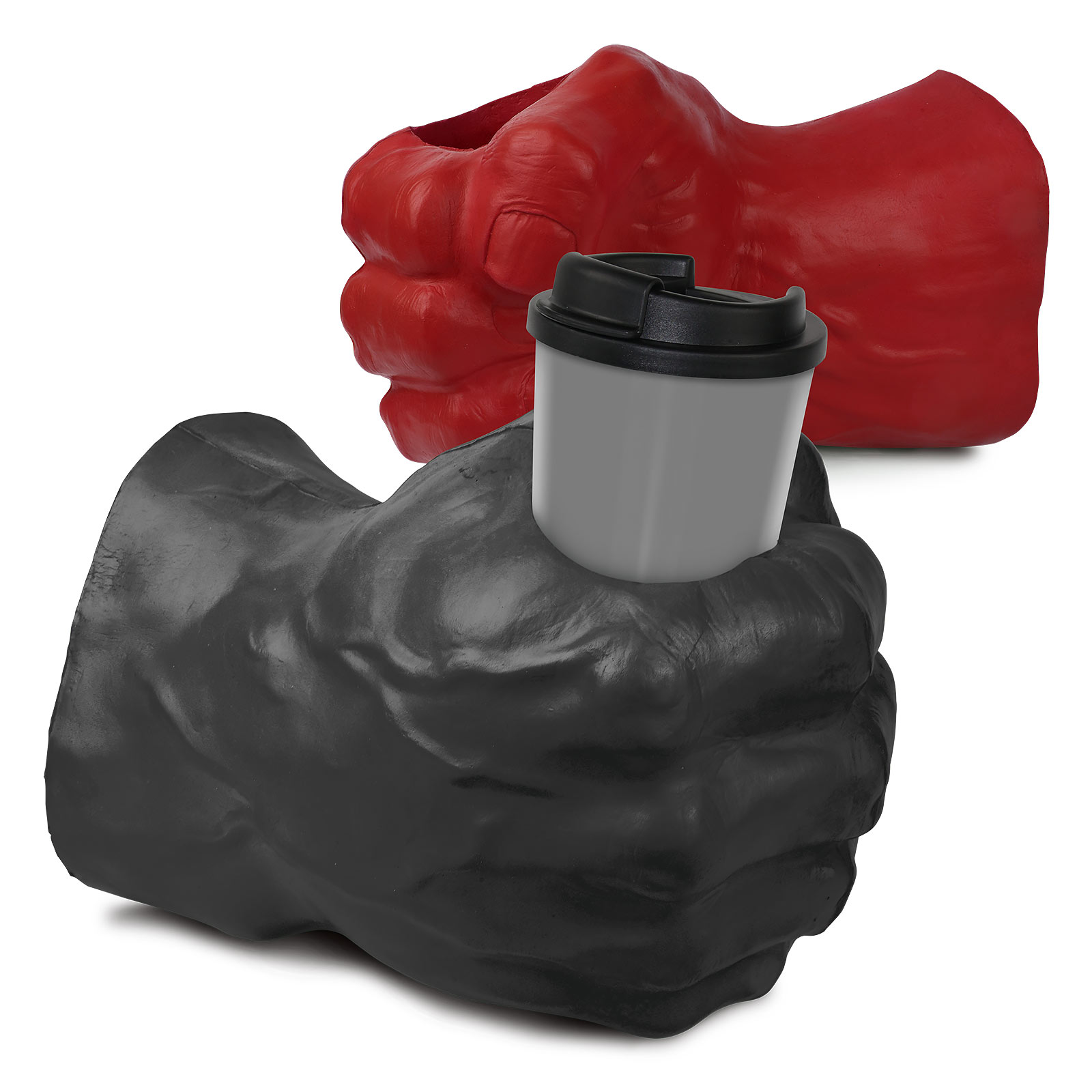 Porte-boisson Mega Fist pour les fans de Hulk Rouge