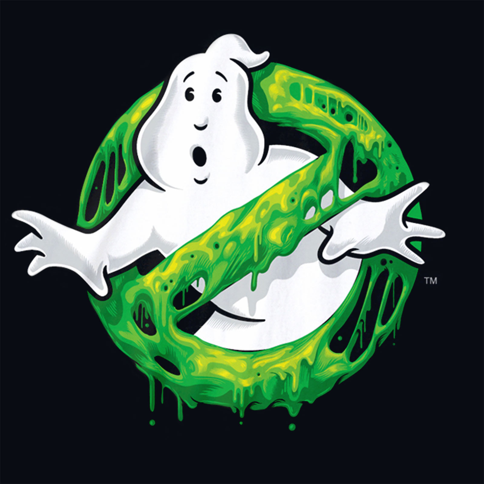 Ghostbusters - Slime Logo T-shirt zwart