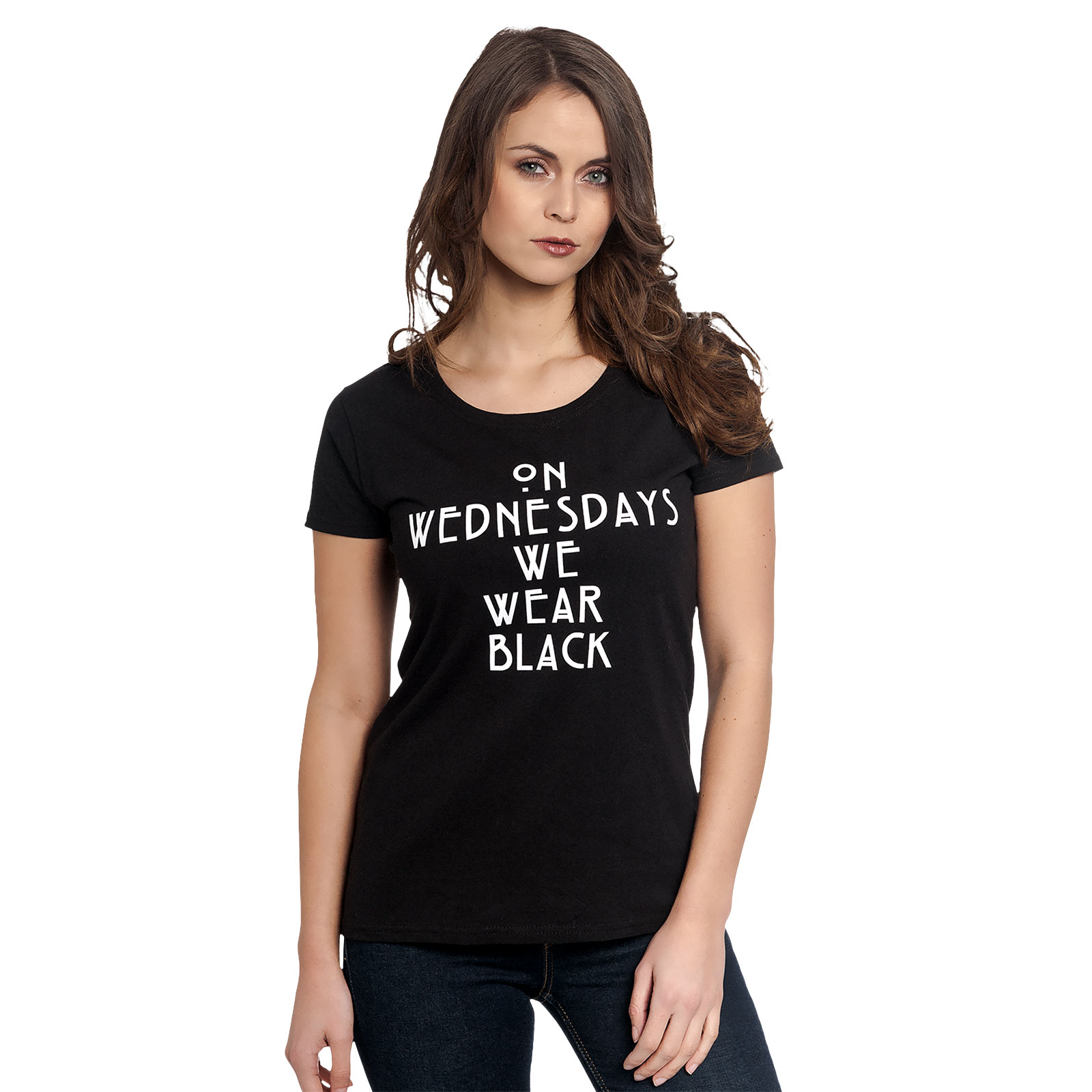 American Horror Story - Wednesdays Dames T-shirt Zwart