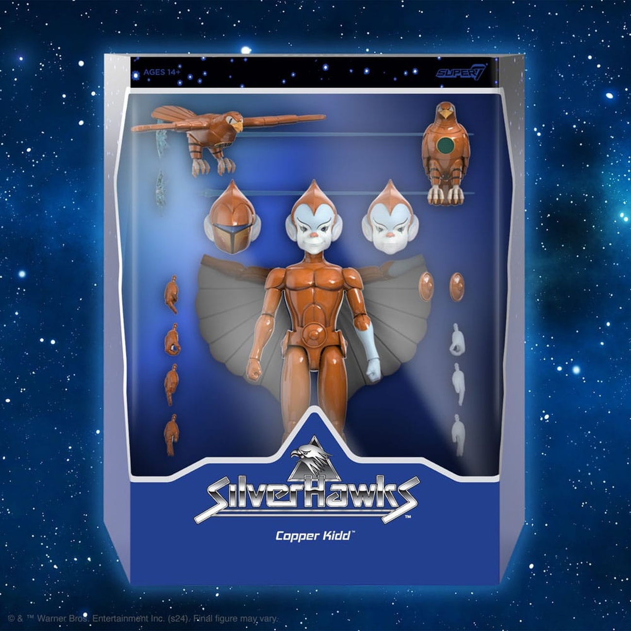 SilverHawks Ultimates action figure Wave 2 Copper Kidd (accurata al cartone animato) 18 cm