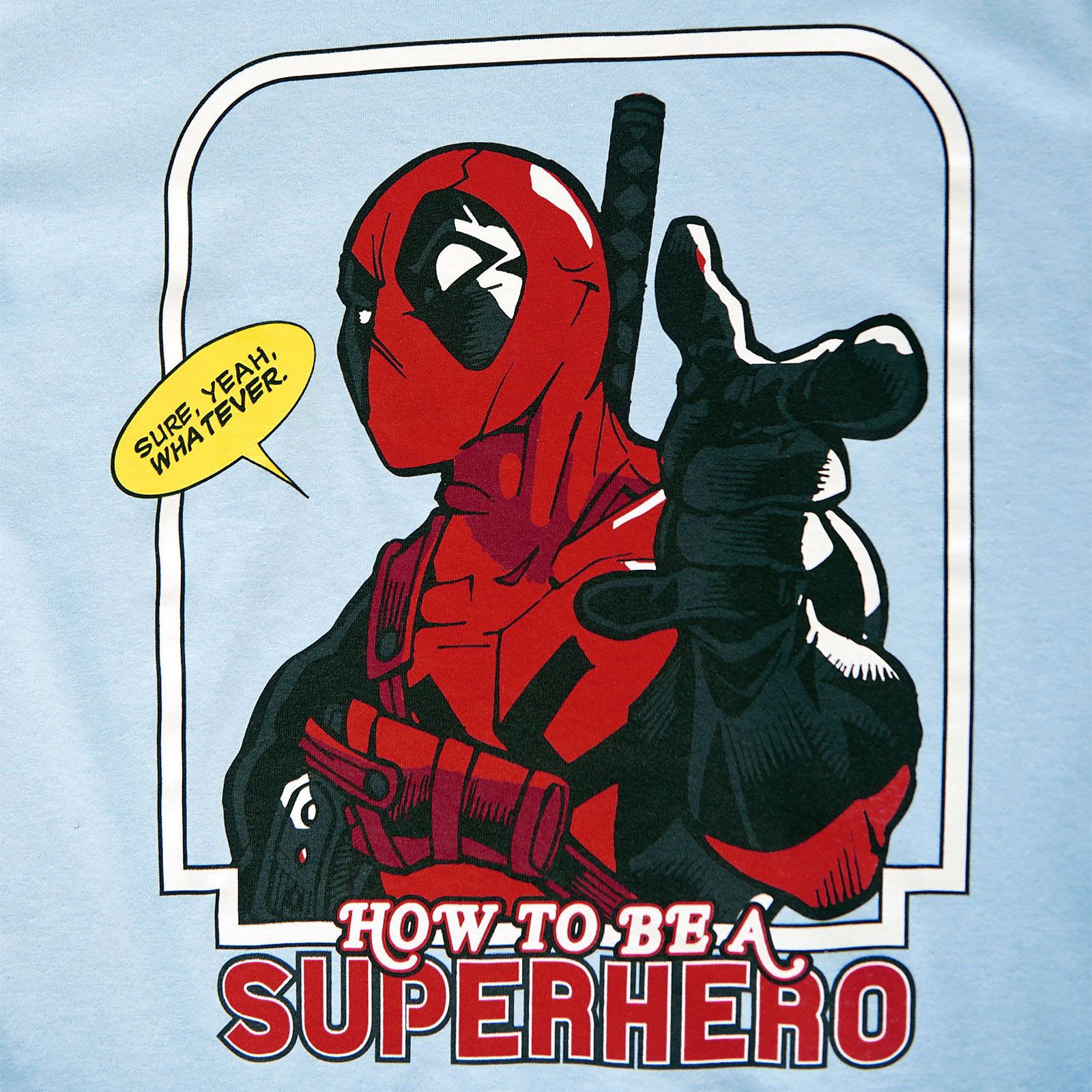Deadpool - How to Be a Superhero T-Shirt blau