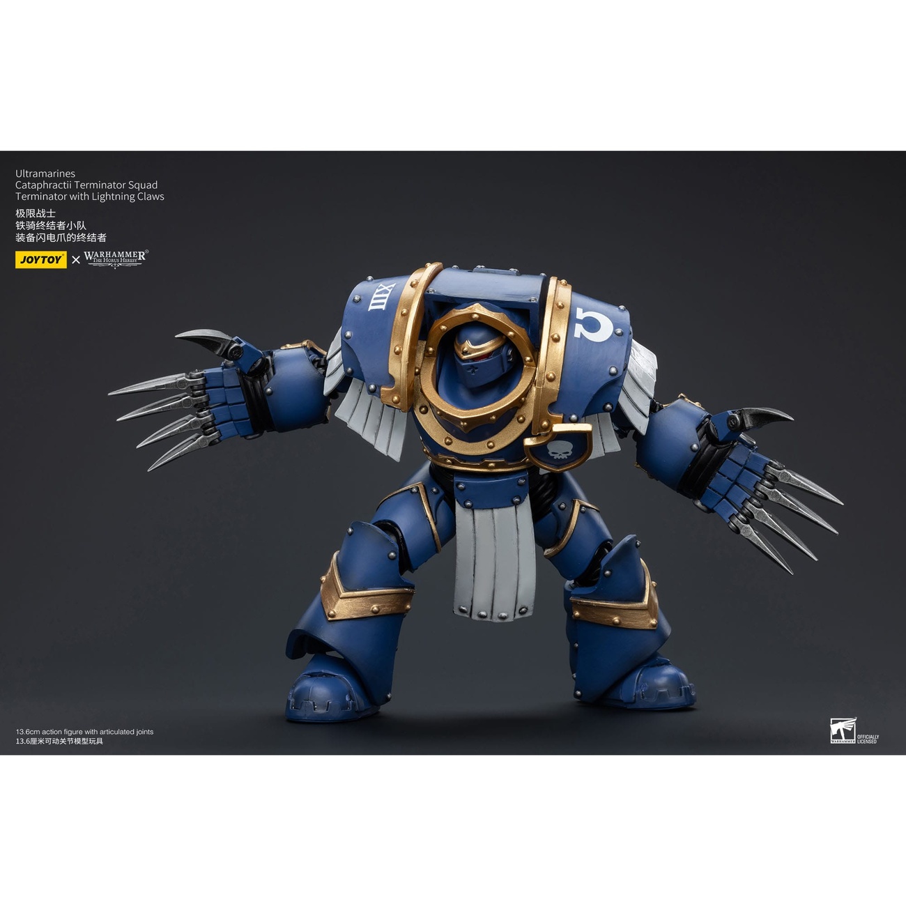 Warhammer The Horus Heresy Action Figure 1/18 Ultramarines Cataphractii Terminator Squad Terminator with Lightning Claws 1