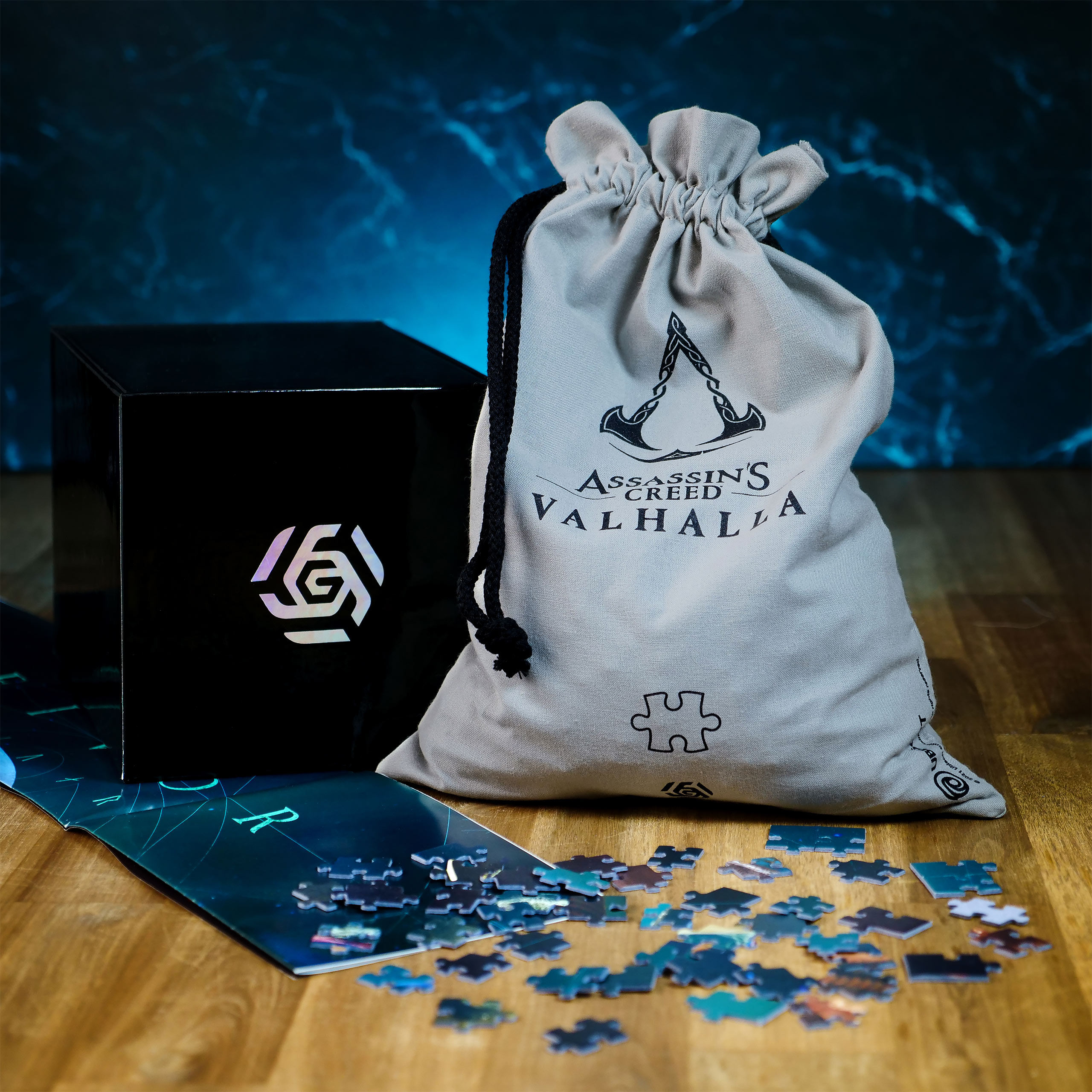 Assassin's Creed Valhalla - Eivor Puzzle with Logo Cloth Bag