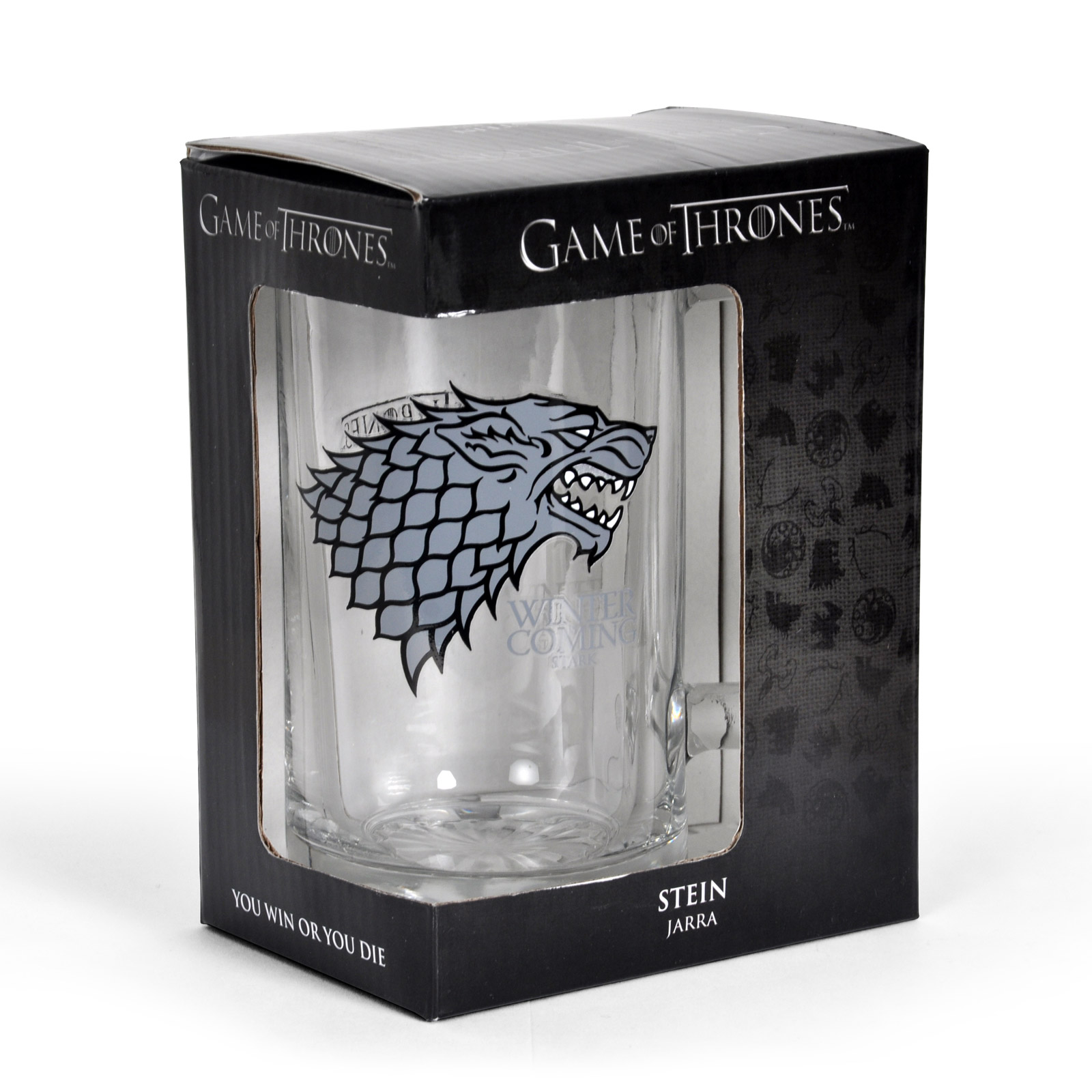 Game of Thrones - Chope en verre Maison Stark