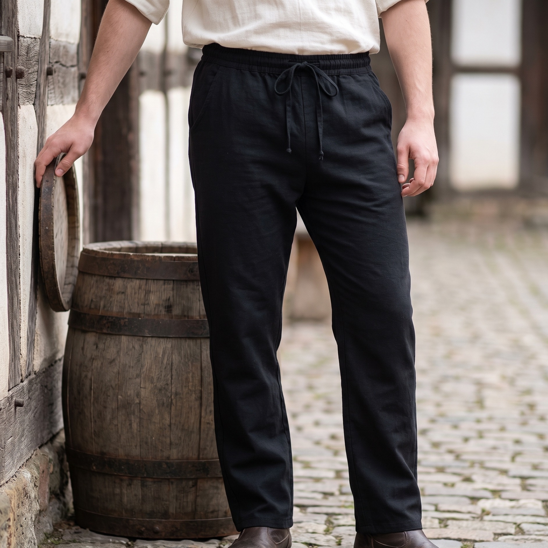 Medieval Trousers Jören Black