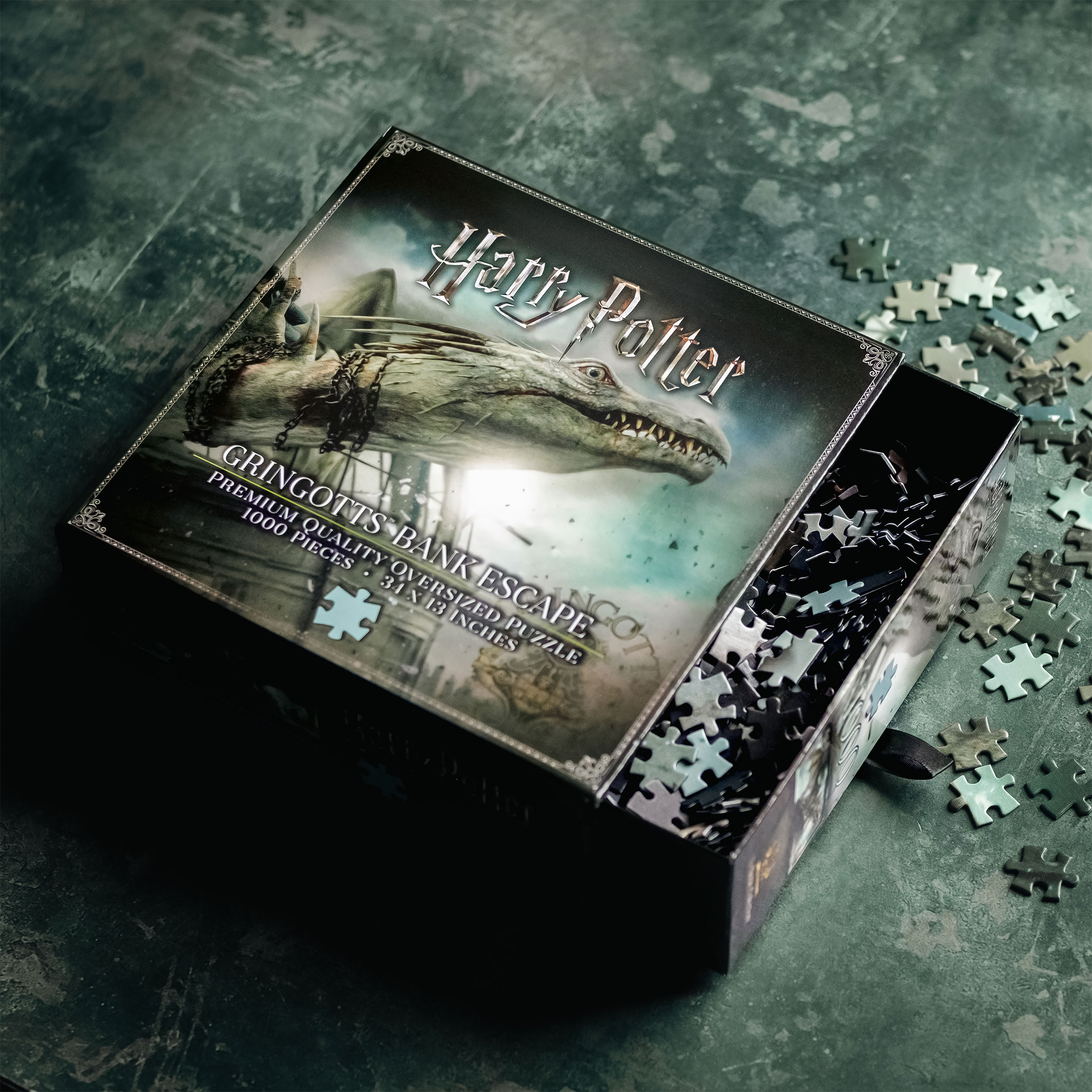 Harry Potter - Gringotts Banque avec Dragon Puzzle Premium