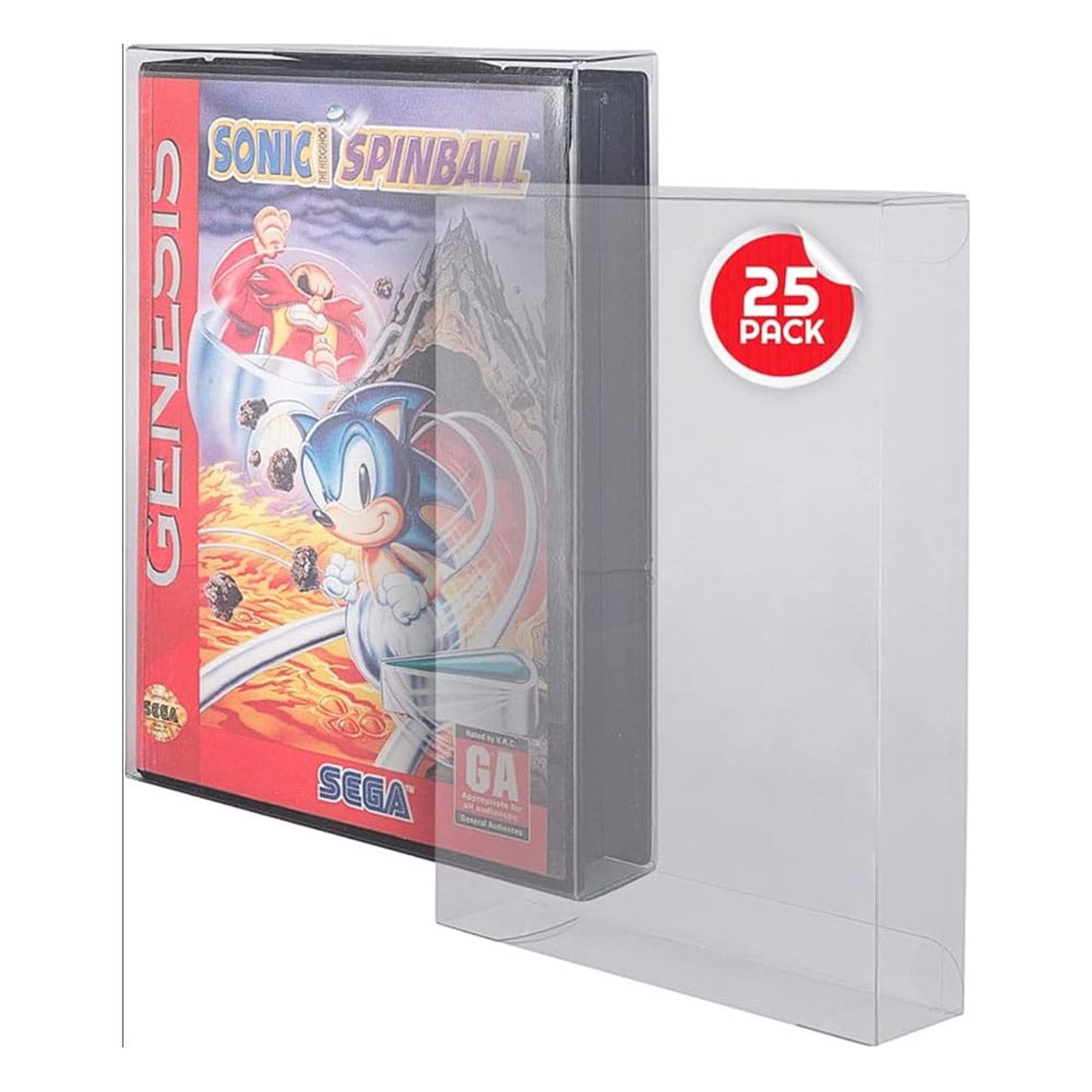 Fundas PET pack de 25 para juegos de Sega Genesis